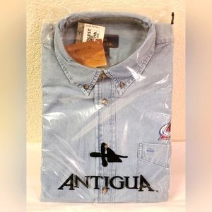 New Colorado Avalanche Antigua Denim Large Shirt